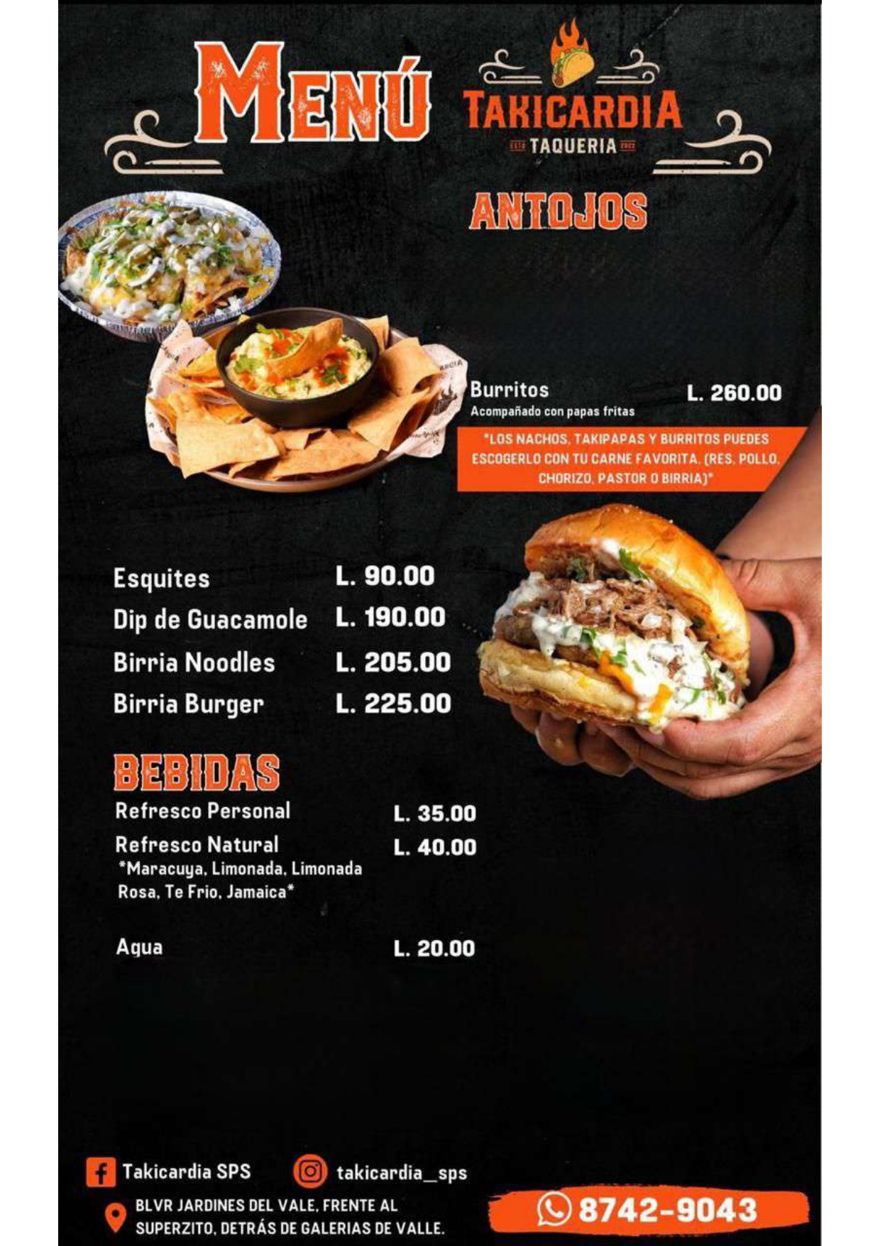 Menú Takicardia página 2
